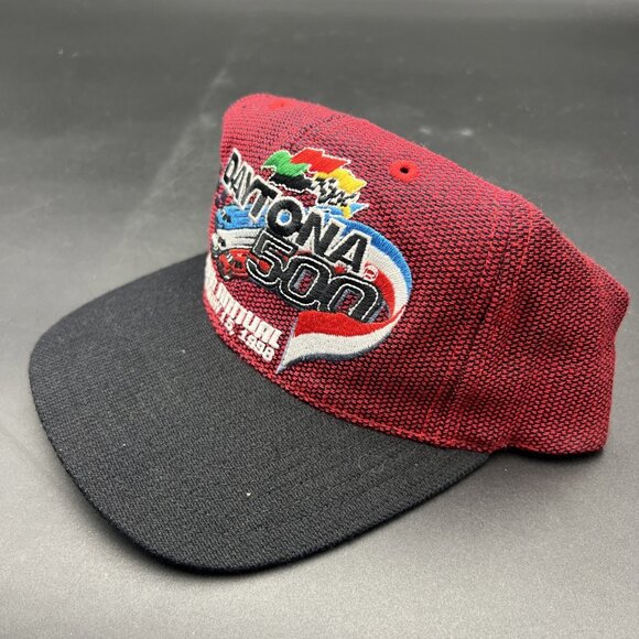 Vintage DAYTONA 500 1998 40th Annual Nascar Black Snapback Hat Cap Rare Texture - Picture 13 of 13